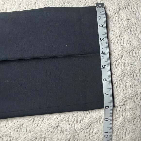 Hugo Boss Mens Modern Fit Wool Pants Size w36 L31 Navy Blue Flat Front Trousers - Picture 11 of 12